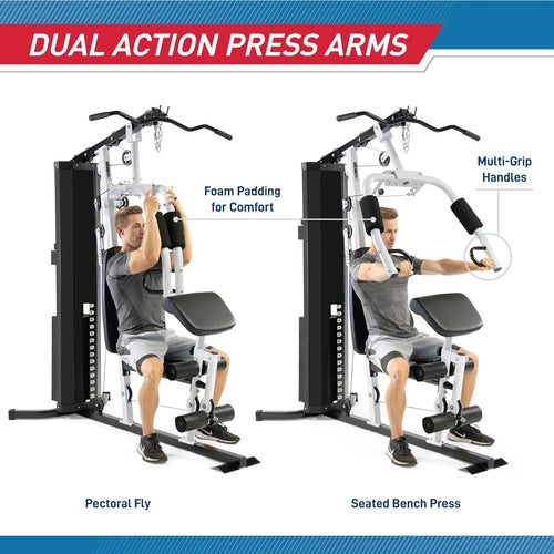 150lb. Stack Home Gym with Pulley, Arm, and Leg Developer Multifunctional Workout Station for Weightlifting and Bodybuilding