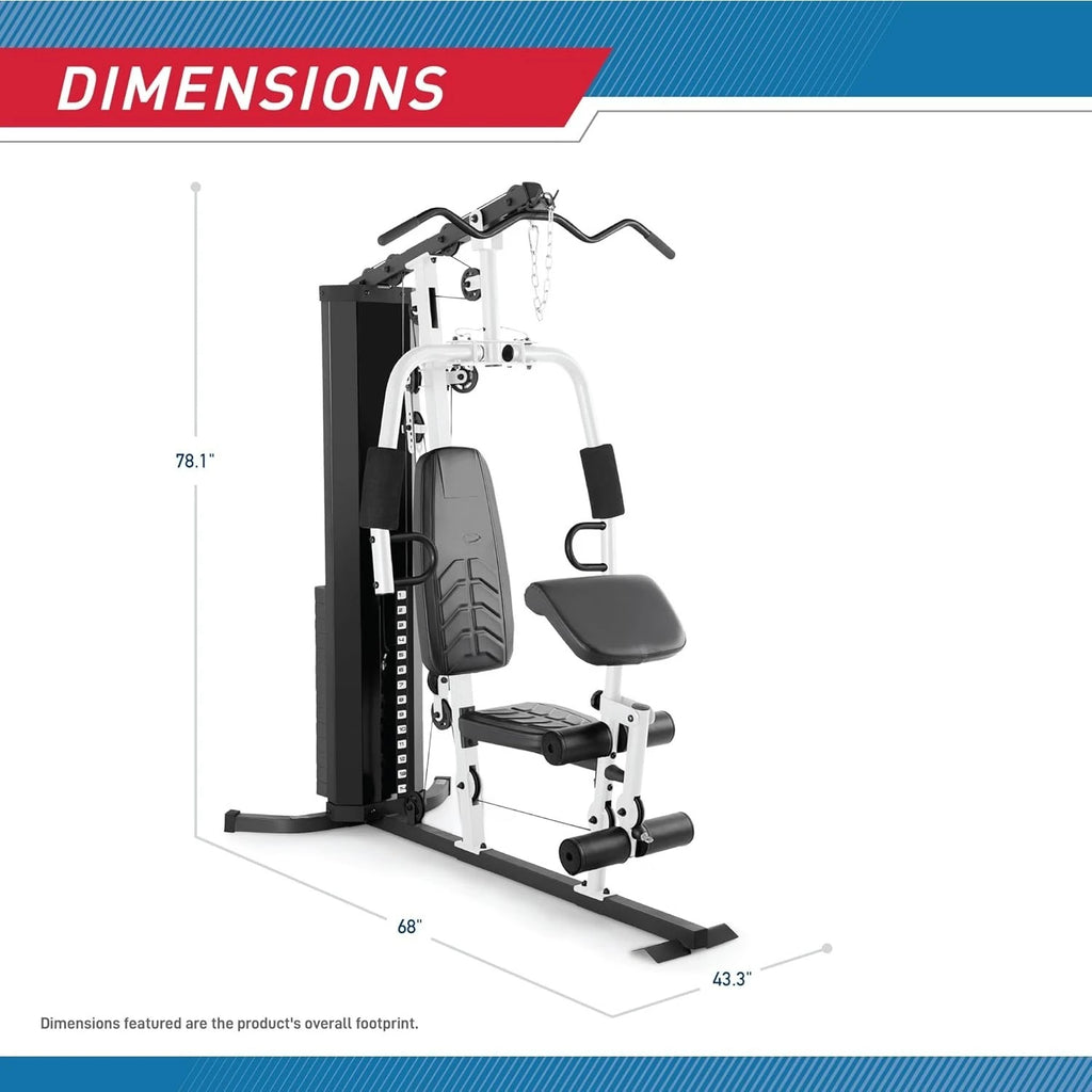 150lb. Stack Home Gym with Pulley, Arm, and Leg Developer Multifunctional Workout Station for Weightlifting and Bodybuilding