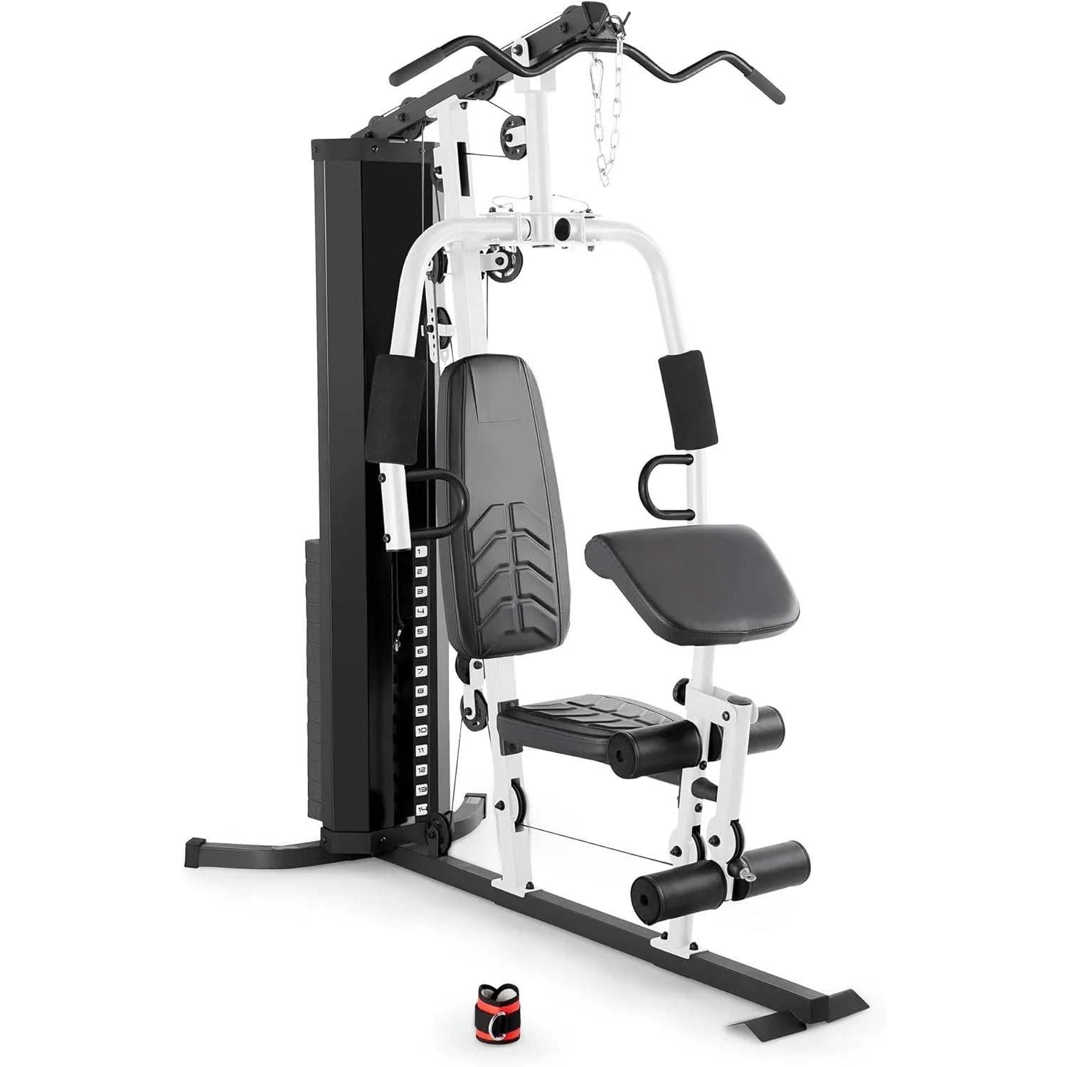 150lb. Stack Home Gym with Pulley, Arm, and Leg Developer Multifunctional Workout Station for Weightlifting and Bodybuilding
