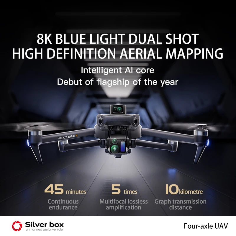 P7 MAX Professional Drone 3-axis Gimbal Digital Image Transmission Obstacle Avoidance Built-in Air Drop Device Screen Controll