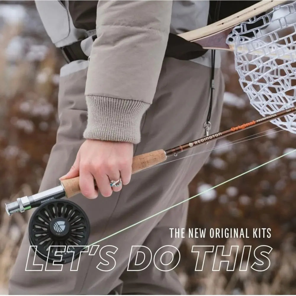 Original Fly Fishing Rod and Reel Combo Kit – 9’ 4-Piece Medium Action Rod, Crosswater Reel, Rio Fly Line, Leader, and Travel Ca