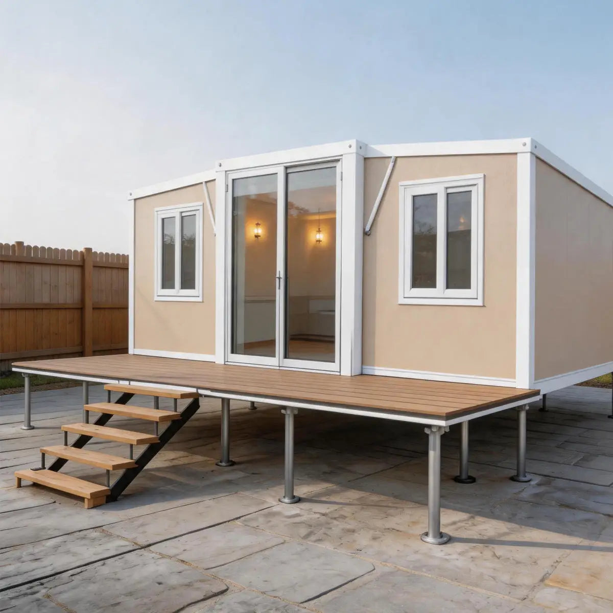 Customized Prefabricated Container House  2 3 Bedrooms Luxury T Tiny Home  20ft 40ft Portable Modular Mobile Garden Rooms