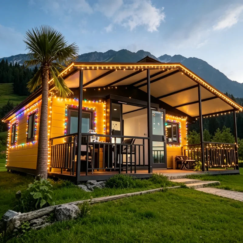 Customized 20Ft 40Ft 2 Bedroom Prefabricated Container House Luxury Mobile Expandable Container Houses Wooden House Tiny House