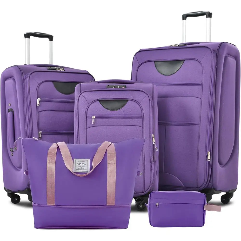 3 Piece Spinner Suitcase Set - Lightweight Expandable Travel Luggage 22 26 30