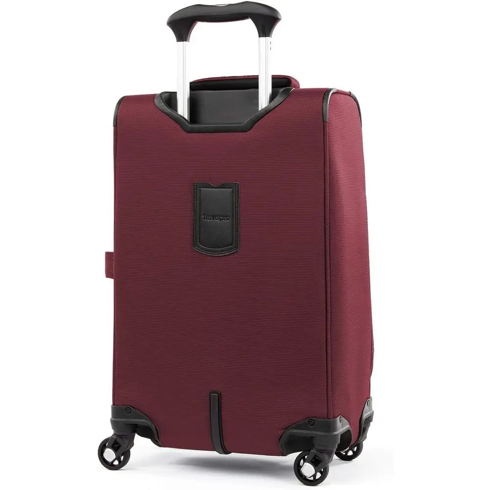 Expandable 2-Piece Carry-On Luggage Set with 4 Spinner Wheels and Underseat Tote, Lightweight Suitcase for Men & Women, Burgundy