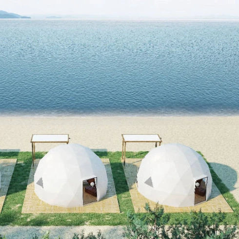 Modern Luxury Dome Tent,Waterproof Transparent PVC Fabric,6m Aluminum Poles Canvas Tent,Outdoor Resort Airbnb Glamping Shelter