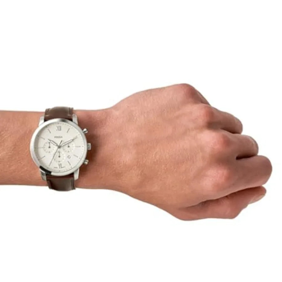 Fossil Men's Watch, Neutra Quartz Stainless Steel Chrograph Watch for Men