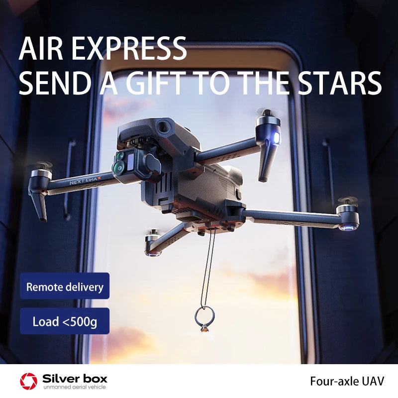 P7 MAX Professional Drone 3-axis Gimbal Digital Image Transmission Obstacle Avoidance Built-in Air Drop Device Screen Controll