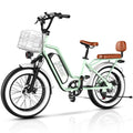 Electric Bike for Adults, 20"x 4" Fat Tire 35MPH Cargo Ebike with Seat, 1450W Peak 2 Seater Commute Bike with 48V, Customized