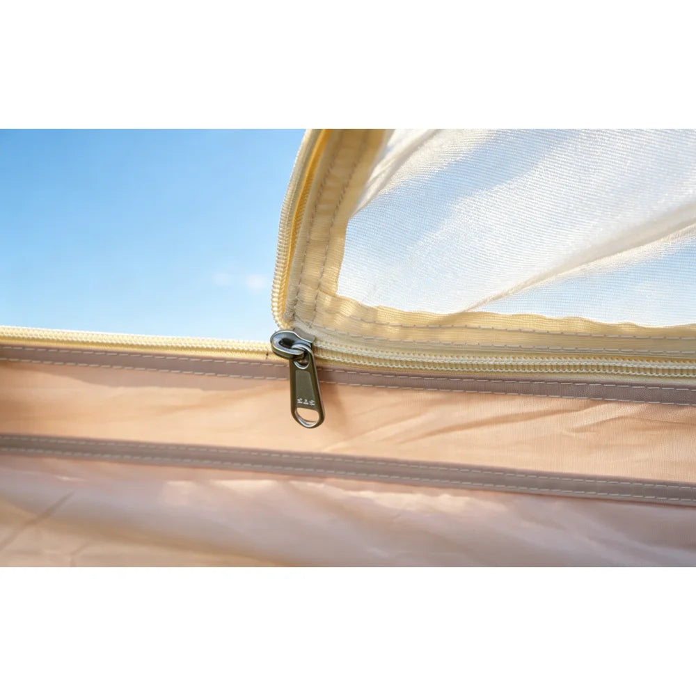Oxford Bell Tent for Family Camping - Spacious 9.8ft Yurt with Stove Jack, Large Glamping Tents for 3-4 People, 4 Season Oxford Hot Tent Shelter  Beige
