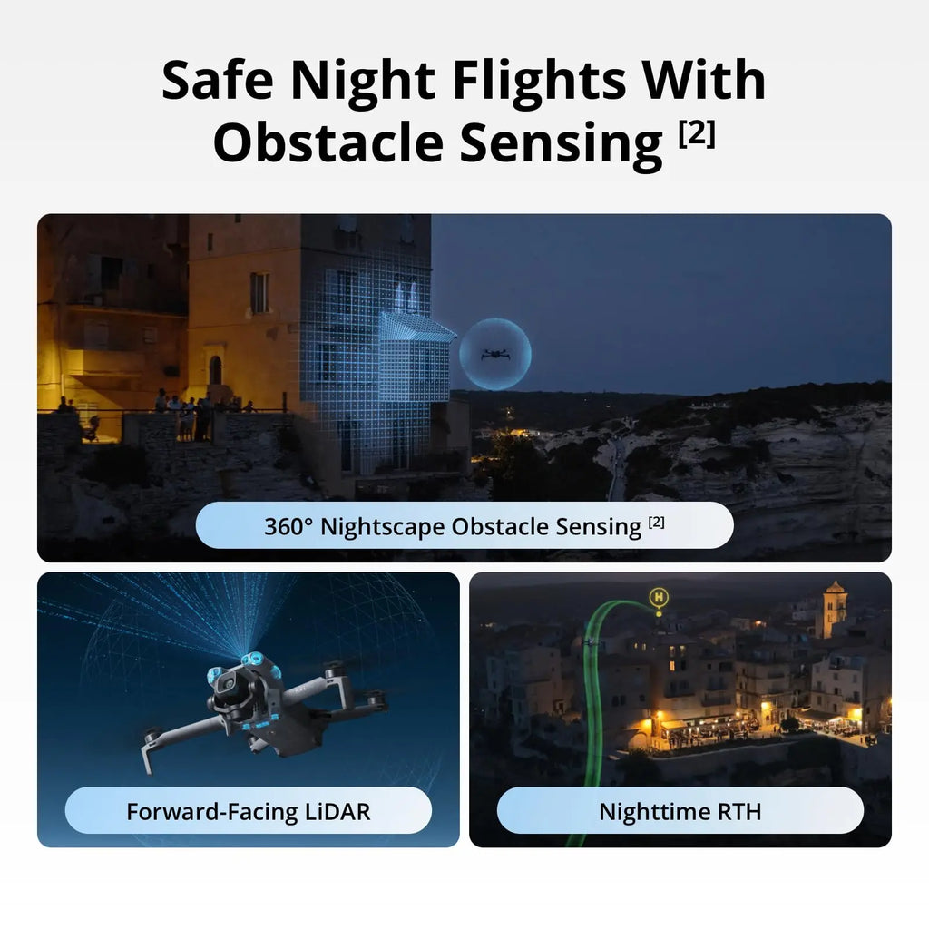 DJI Mini 5 pro Drone Ultra-Light Foldable with 1-Inch CMOS Camera Omnidirectional Obstacle Sensing ActiveTrack 360° 225° Gimbal 20km Transmission 4K for Beginners