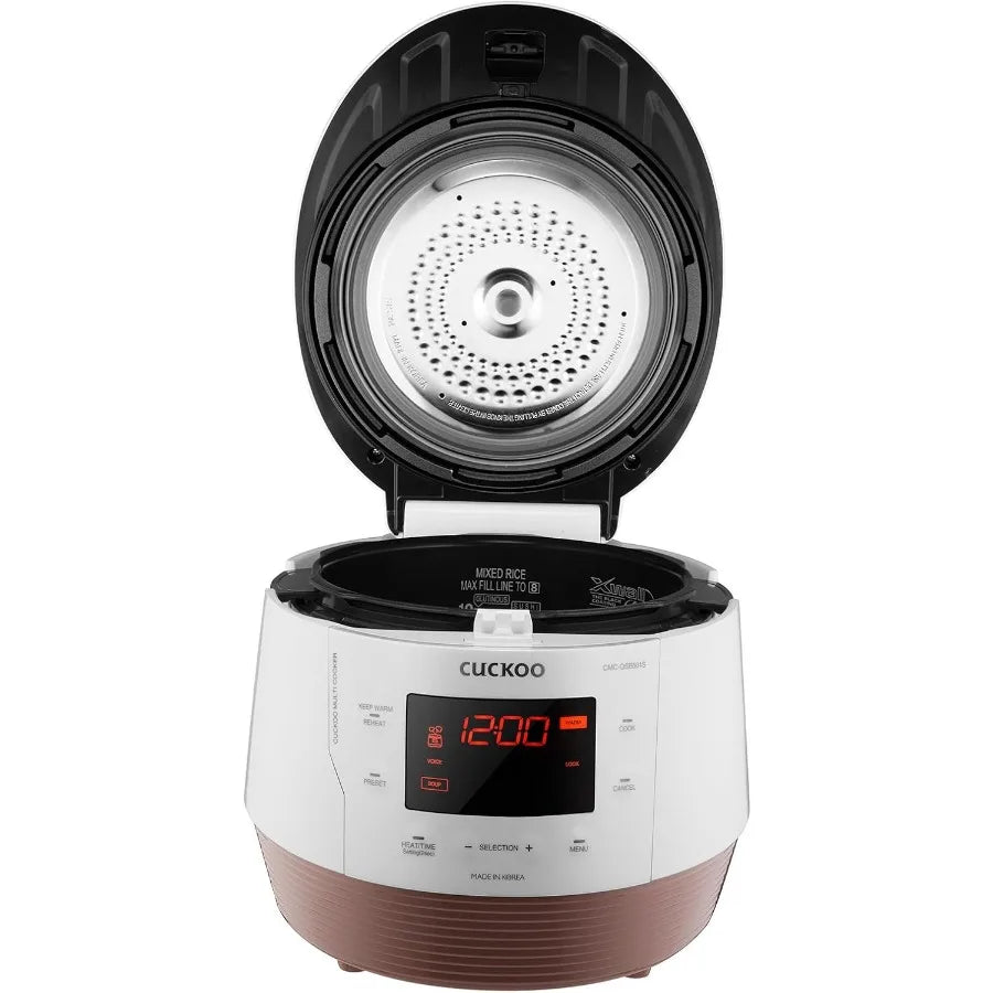 Electric Pressure Cooker 5QT Multicooker with Stainless Steel Non-Stick Inner Pot 10 Menu Options High Pressure Steamer for Coo