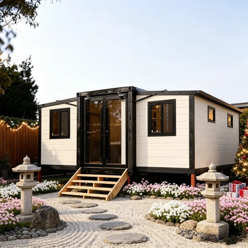 Customized 20Ft 40Ft 2 Bedroom Prefabricated Container House Luxury Mobile Expandable Container Houses Wooden House Tiny House