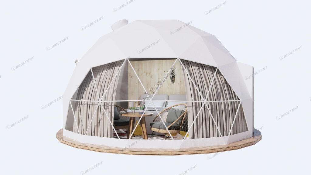Modern Luxury Dome Tent,Waterproof Transparent PVC Fabric,6m Aluminum Poles Canvas Tent,Outdoor Resort Airbnb Glamping Shelter