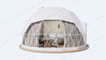 Modern Luxury Dome Tent,Waterproof Transparent PVC Fabric,6m Aluminum Poles Canvas Tent,Outdoor Resort Airbnb Glamping Shelter