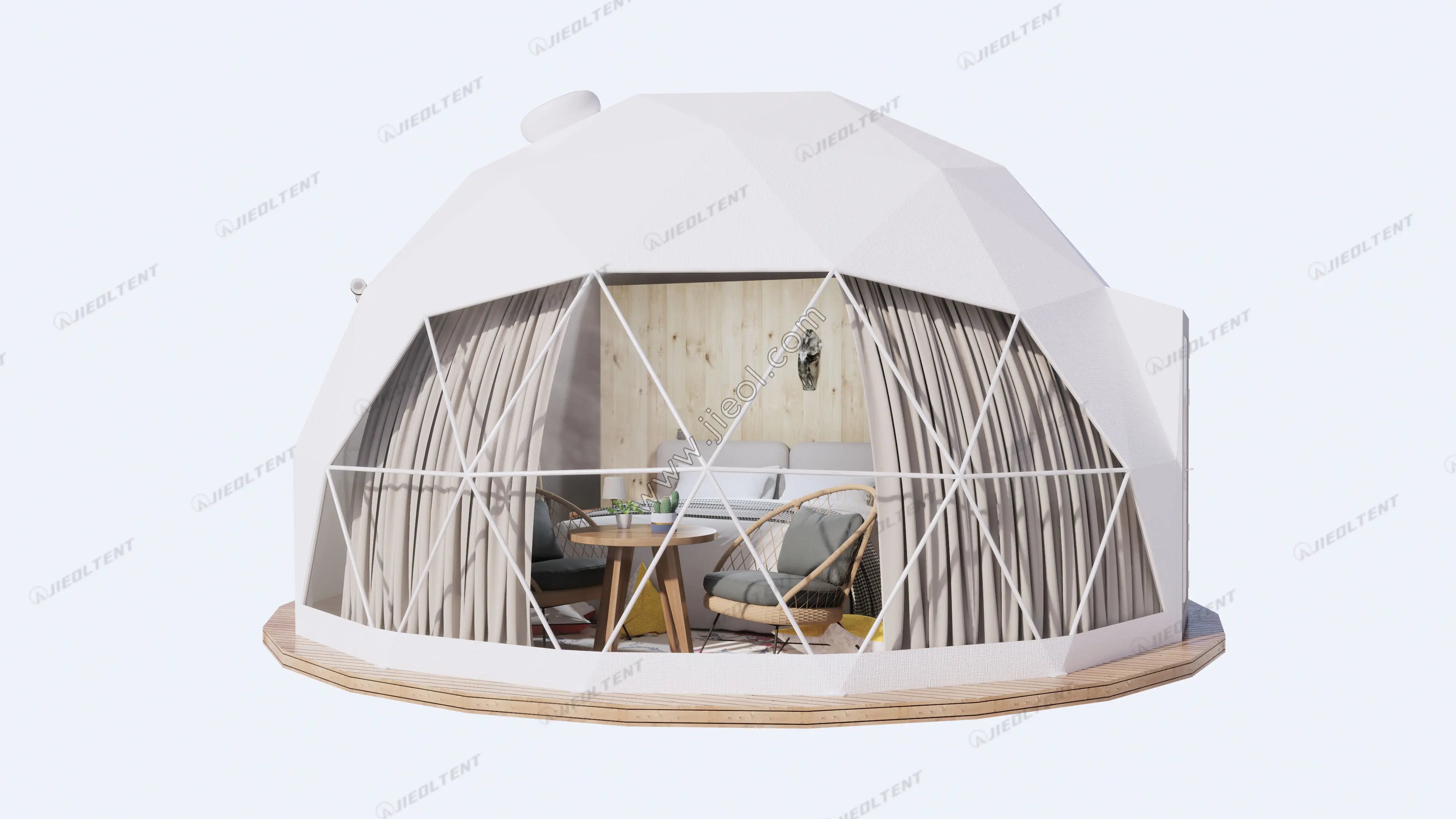 Modern Luxury Dome Tent,Waterproof Transparent PVC Fabric,6m Aluminum Poles Canvas Tent,Outdoor Resort Airbnb Glamping Shelter
