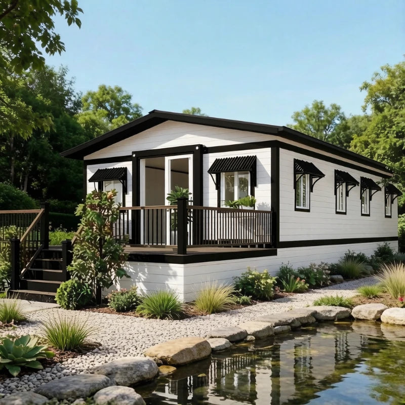 20ft 40ft Expandable Container House 2 3 Bedroom Folding Room Portable Modular Home Foldable Tiny House Villa Courtyard Cabins
