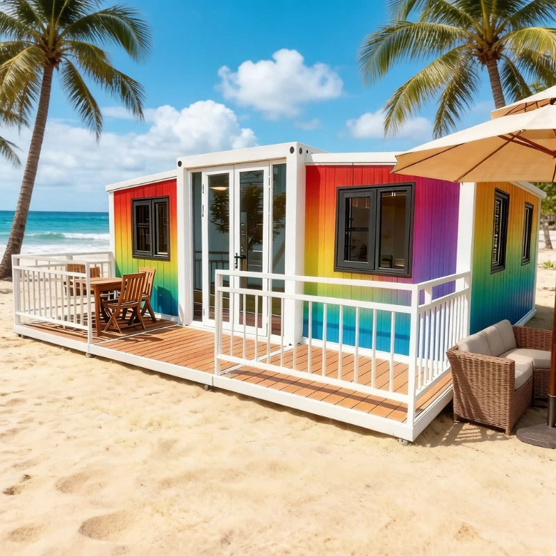 Prefabricated Homes 2 3 Bedroom Forest Cabin Prefab Mobile Tiny House Home Expandable Container House 20ft 40ft Folding Room