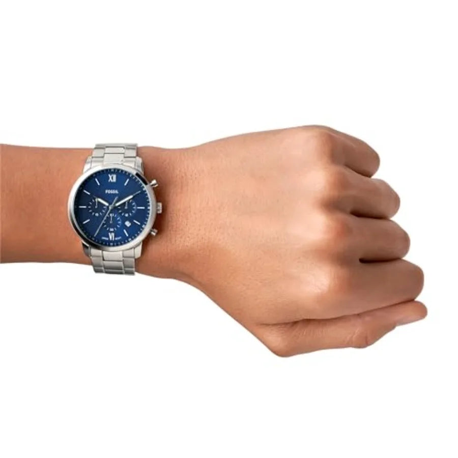Fossil Men's Watch, Neutra Quartz Stainless Steel Chrograph Watch for Men