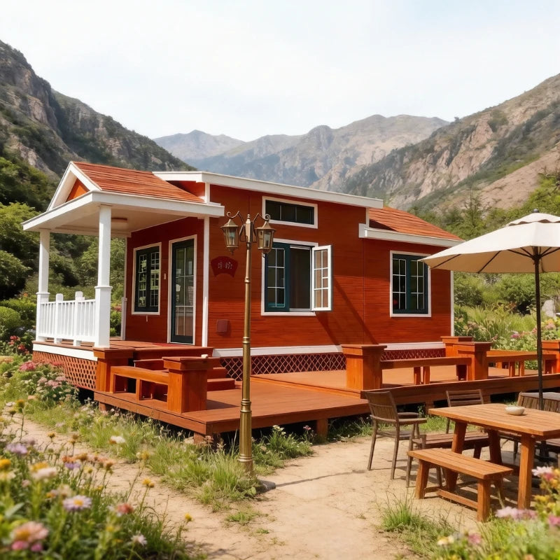 20ft 40ft Expandable Container House 2 3 Bedroom Folding Room Portable Modular Home Foldable Tiny House Villa Courtyard Cabins