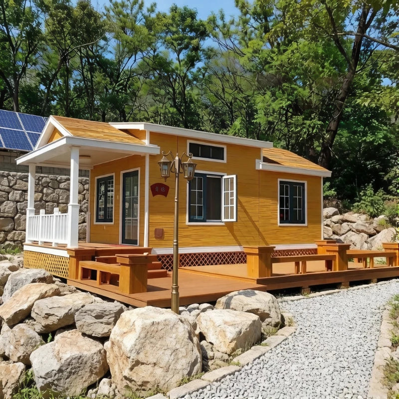 20ft 40ft Expandable Container House 2 3 Bedroom Folding Room Portable Modular Home Foldable Tiny House Villa Courtyard Cabins