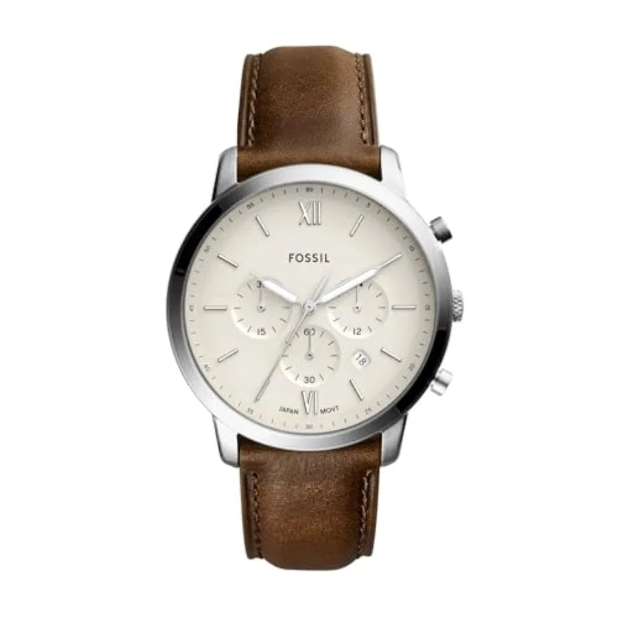 Fossil Men's Watch, Neutra Quartz Stainless Steel Chrograph Watch for Men
