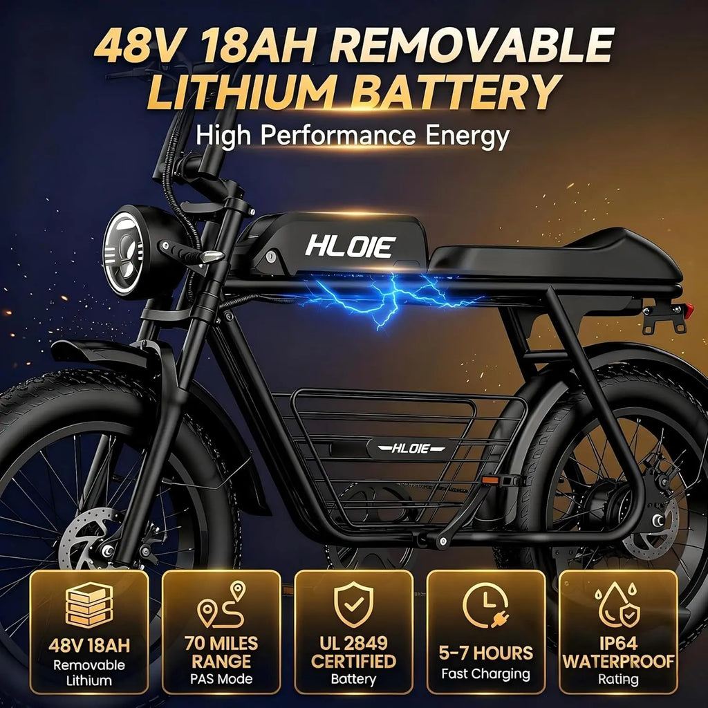 Electric Mountain Bike for Adults 1500W Peak 20"×4.0" Inch Fat Tire All-Terrain E-Bike 70 Miles 33 MPH Electric, Customized