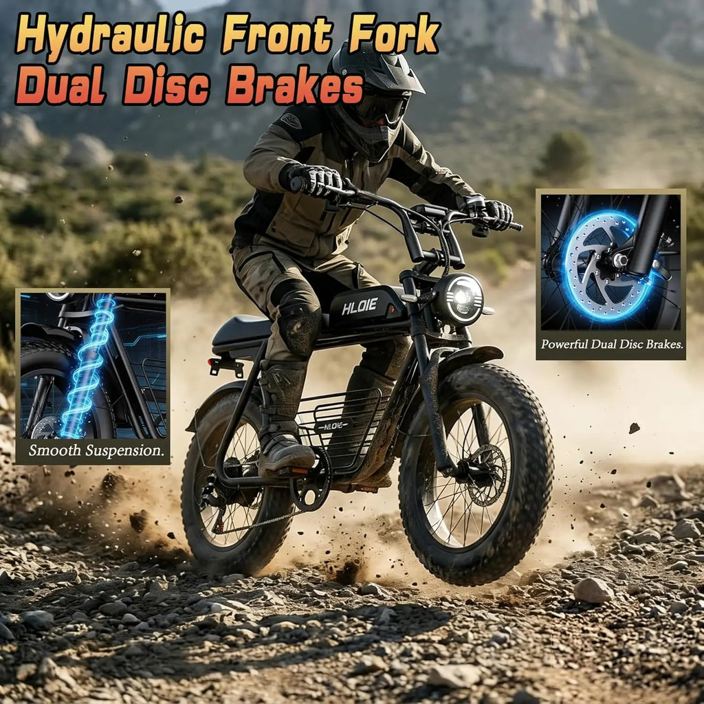 Electric Mountain Bike for Adults 1500W Peak 20"×4.0" Inch Fat Tire All-Terrain E-Bike 70 Miles 33 MPH Electric, Customized