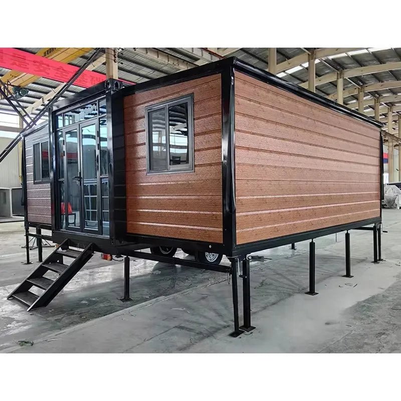 20ft 40ft Expandable Container House 2 3 Bedroom Folding Room Portable Modular Home Foldable Tiny House Villa Courtyard Cabins