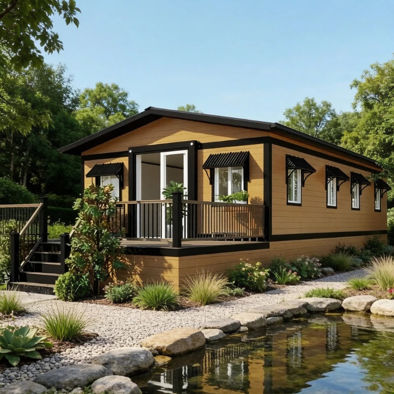 Prefabricated Homes 2 3 Bedroom Forest Cabin Prefab Mobile Tiny House Home Expandable Container House 20ft 40ft Folding Room