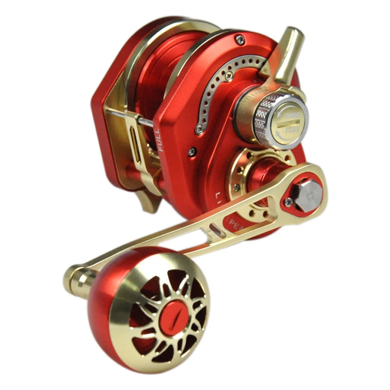 Slow Jigging Master Reel Boat 50kg 6.3:1 Gear Ratio Saltwater Trolling Drum Reels Sea Fishing