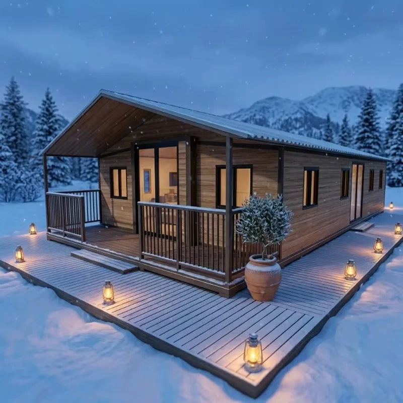 Customized 20Ft 40Ft 2 Bedroom Prefabricated Container House Luxury Mobile Expandable Container Houses Wooden House Tiny House