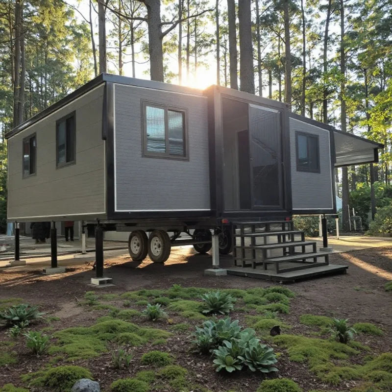 Portable Container Homes 2 3 Bedrooms Mobile Tiny Home Prefabricated Expandable Foldable Steel House Magic House Warehouse Barn