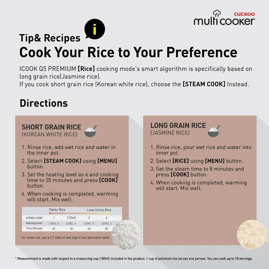 Electric Pressure Cooker 5QT Multicooker with Stainless Steel Non-Stick Inner Pot 10 Menu Options High Pressure Steamer for Coo