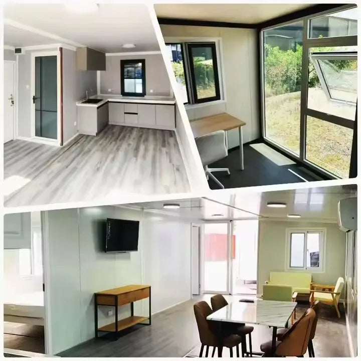 Customized 20Ft 40Ft 2 Bedroom Prefabricated Container House Luxury Mobile Expandable Container Houses Wooden House Tiny House