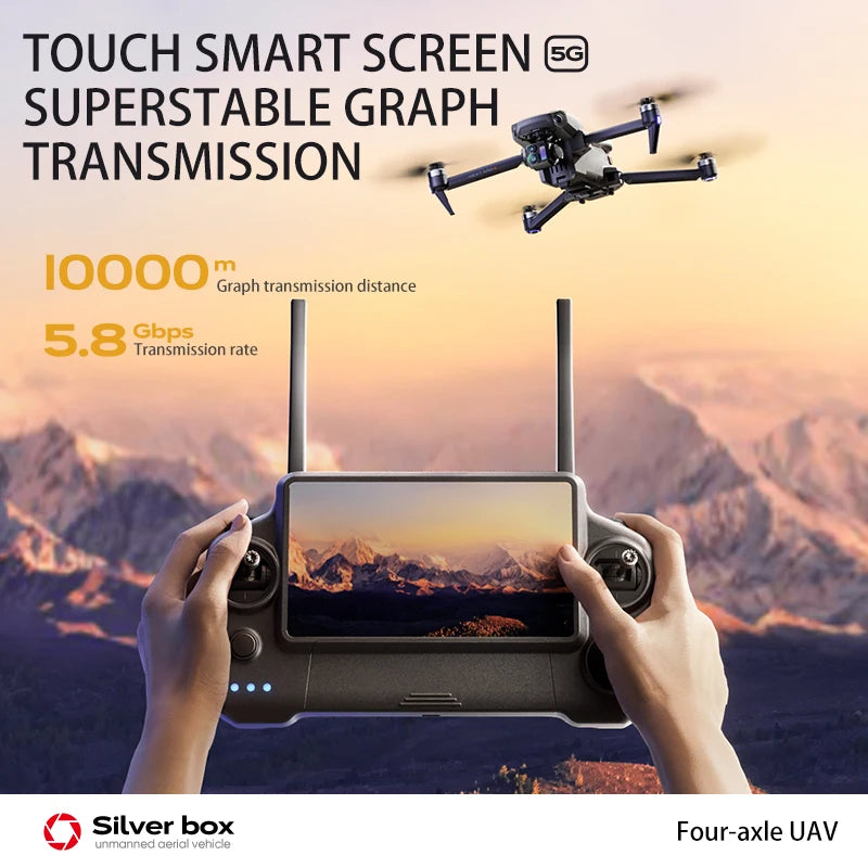 P7 MAX Professional Drone 3-axis Gimbal Digital Image Transmission Obstacle Avoidance Built-in Air Drop Device Screen Controll