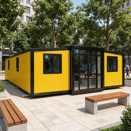 2 3 Bedrooms Mobile Tiny Home Prefabricated Expandable Container House Warehouse Barn Portable Container Homes Folding Room