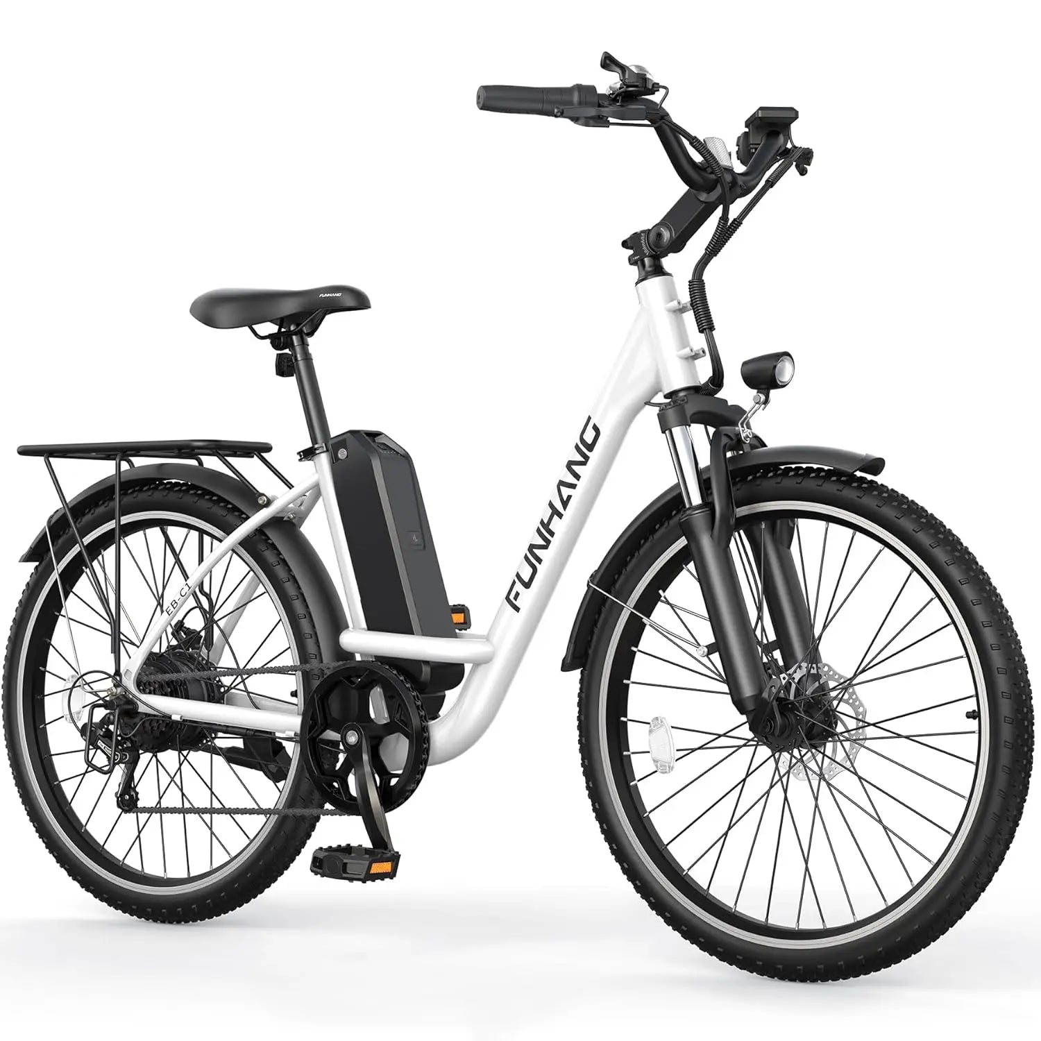 Electric Bike for Adults, 26" City Cruiser Ebike with 1000W Peak Motor, 21.7MPH 50 Miles Commuter Adult Electric, Customized