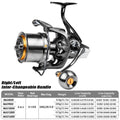 Spinning Fishing Reel 4.8:1 Gear Ratio 6+1BB 18KG Max Drag Metal Foot Left Right Hand Long Casting Saltwater Boat Fishing Tackle