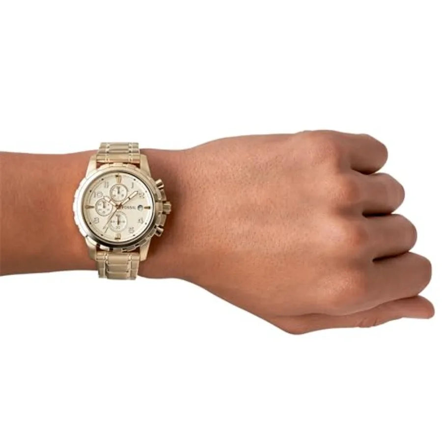 Fossil Men's Watch, Dean Quartz Stainless Steel Chrograph Watch for Men