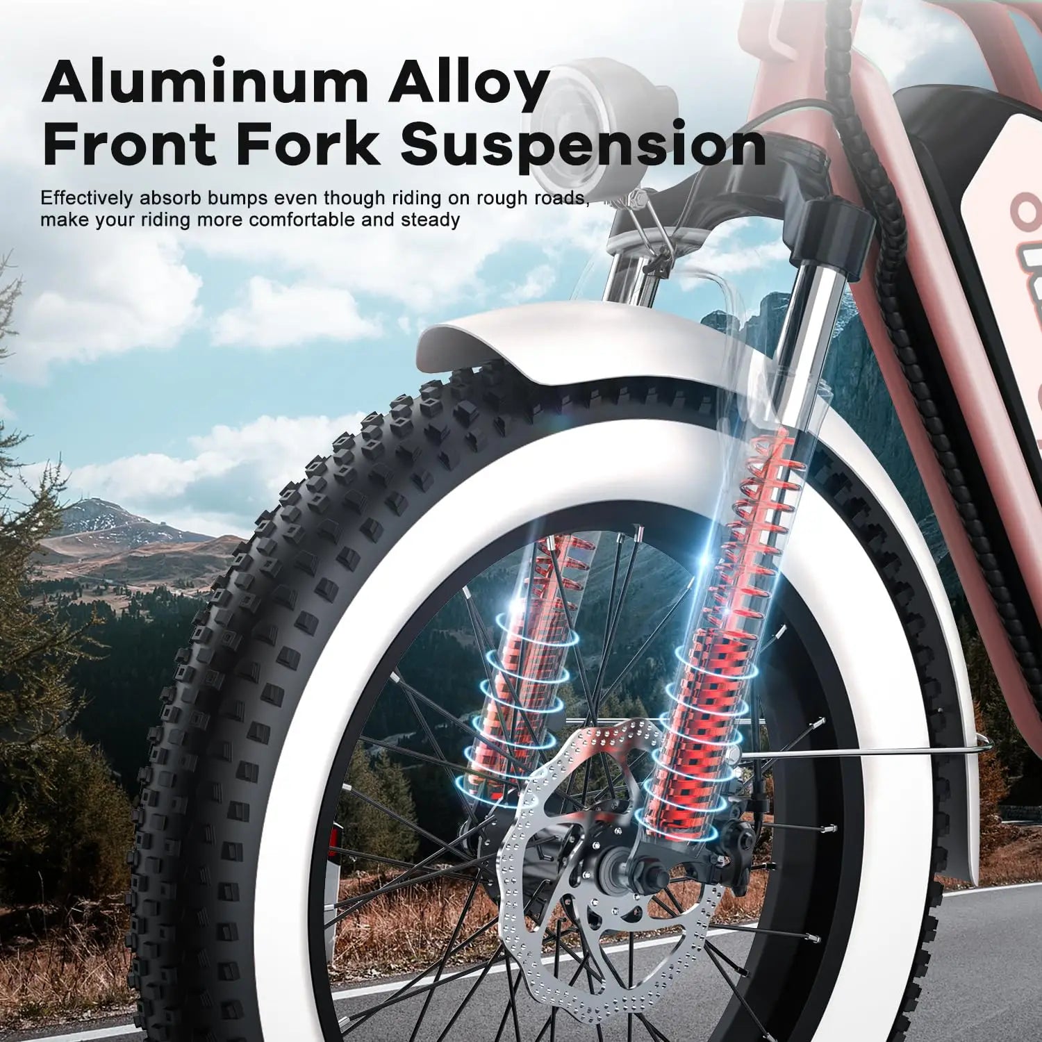 Electric Bike for Adults, 20"x 4" Fat Tire 35MPH Cargo Ebike with Seat, 1450W Peak 2 Seater Commute Bike with 48V, Customized