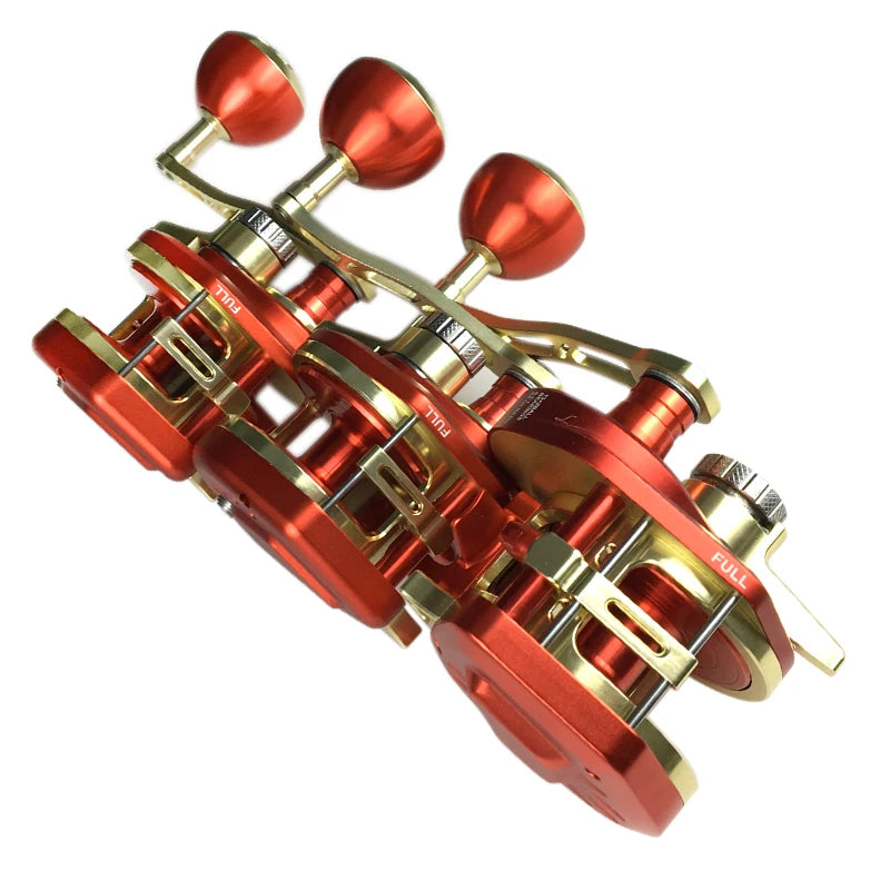 Slow Jigging Master Reel Boat 50kg 6.3:1 Gear Ratio Saltwater Trolling Drum Reels Sea Fishing