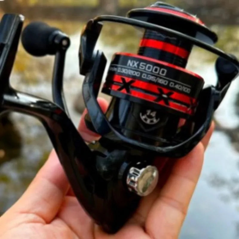 Full Metal Spinning Fishing Reel 1000 2026 3000 4000 5000 6000 7000 Series Eva Comfortable Grip Thickened Line Roller Smooth Lon