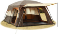 Outdoor Gathering, Waterproof Double Layer Fabric, No Specific Color, Extra Large Family Cabin Tent with 3 Doors and Windows