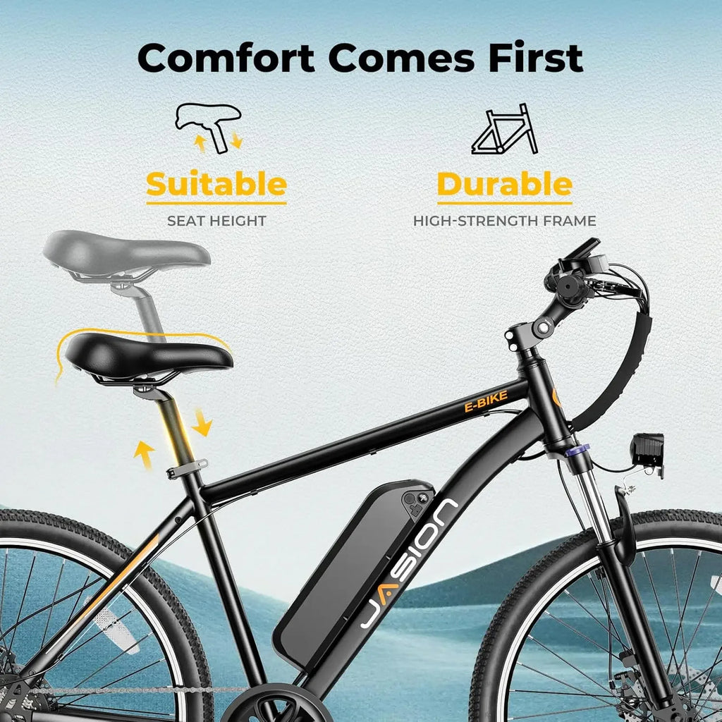 EB5 Electric Bike for Adults with Peak 1000W Brushless Motor, 40Miles 20MPH Commuting Electric Mountain Bike with 360Wh Removabl