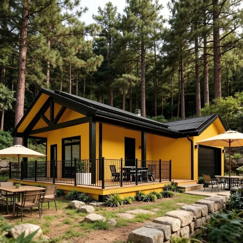 20ft 40ft Expandable Container House 2 3 Bedroom Folding Room Portable Modular Home Foldable Tiny House Villa Courtyard Cabins